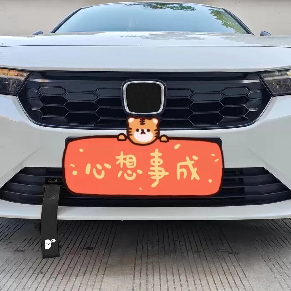 JDM 레이싱카 야광 유니버셜 귀여운 고스트 부 나일론 고품질 견인 스트랩 견인 로프 범퍼 트레일러 자동차 스타일링용