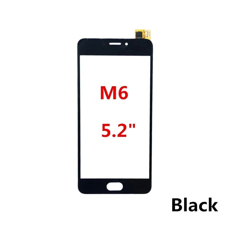 Touch Screen For Meizu M5 M5S M6 Note M5C A5 Digitizer Sensor Front Glass Panel LCD Display Outer Cover Repair Replace Parts