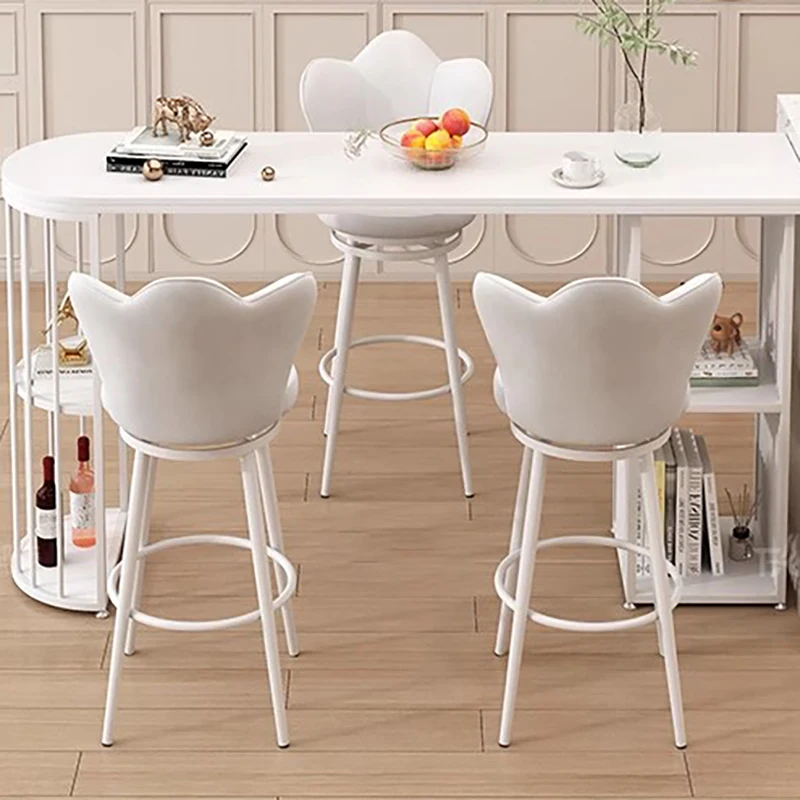 

Nordic Minimalist Backrest Luxury High Bar Stools Designer Vanity Bar Stools Modern Kitchen Living Room Krzesło Home Furniture