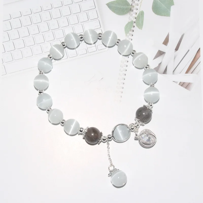 

Minimalist Cat's Eye Beads for Bracelets Retro Artistic Bracelet for Women