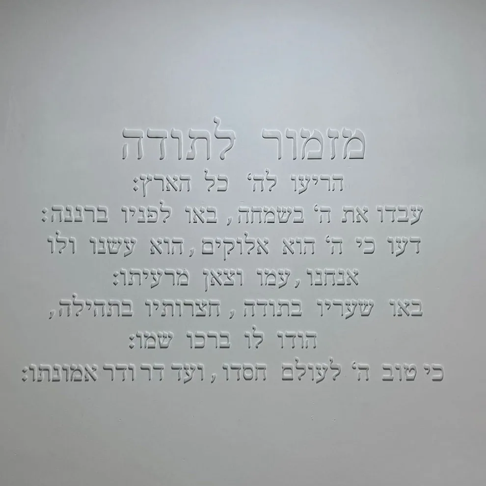 אמנות קיר אקרילית מחולקת בלייזר 3D: לוח התפילה בעברית לחג ההודיה, ברכת בית יהודית וקישוט קיר עם כתובת