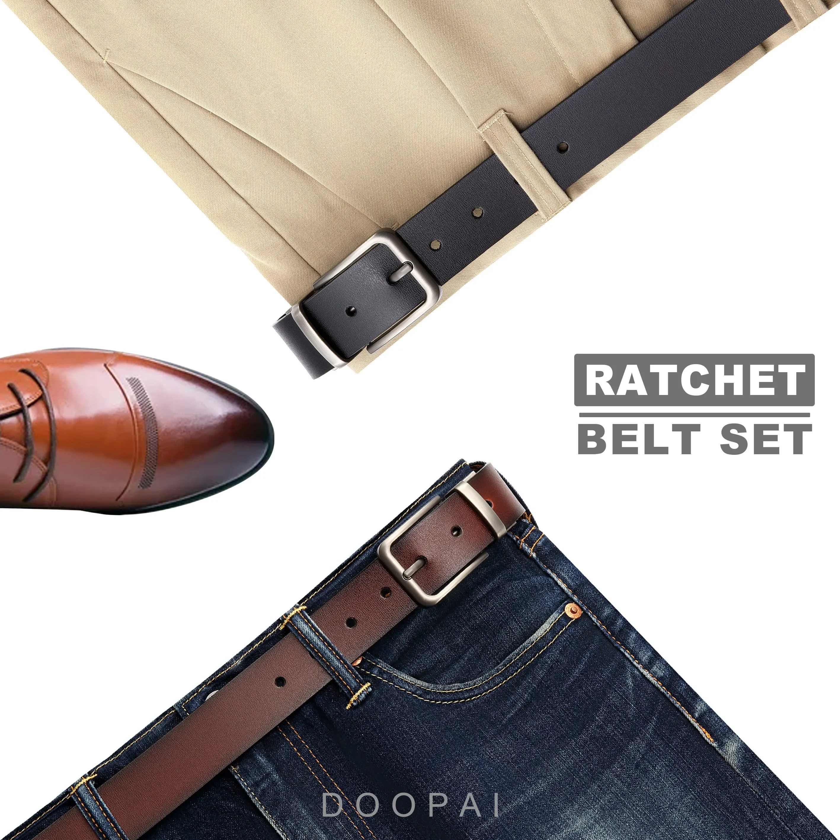 Herren Leder Pin Schnalle Gürtel Hohe Qualität Leder Gürtel Echtes Leder Jeans Rindsleder Casual Gürtel Business Cowboy Bund Männlich – Detail 3