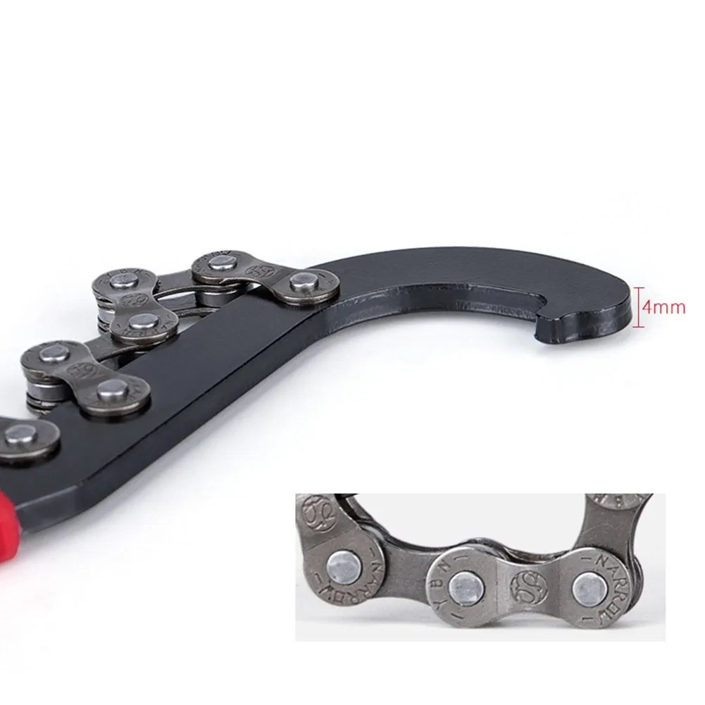 

Bike Flywheel Wrench Chain Whip Sprocket Track Cog Remover Cassette Flywheel Wrench Alloy Steel Bicycle Cycling Repair Tool