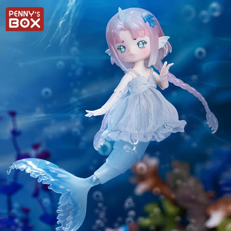 

New Penny Box Tidal Secret Language Series Blind Box Obtisu11 1/12bjd Figure Model Dolls Mermaid Action Figurine Toy Xmas Gift