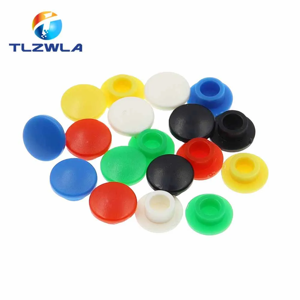 100Pcs Tactile Push Button Cap A29 Switch Button Hat Diameter 8mm Inner Hole id 3.1/3.2/3.4mm For 6 * 6 mm Tact Micro Switch tactile button caps push button switch