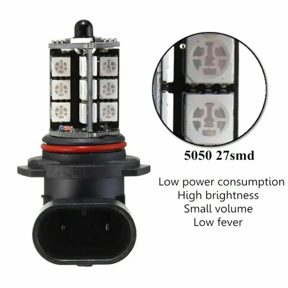 16Color RGB H11/H8/H9 LED Bulbs Wireless IR Remote For Fog Light Driving Lamp 27SMD 5050 12V 800LM
