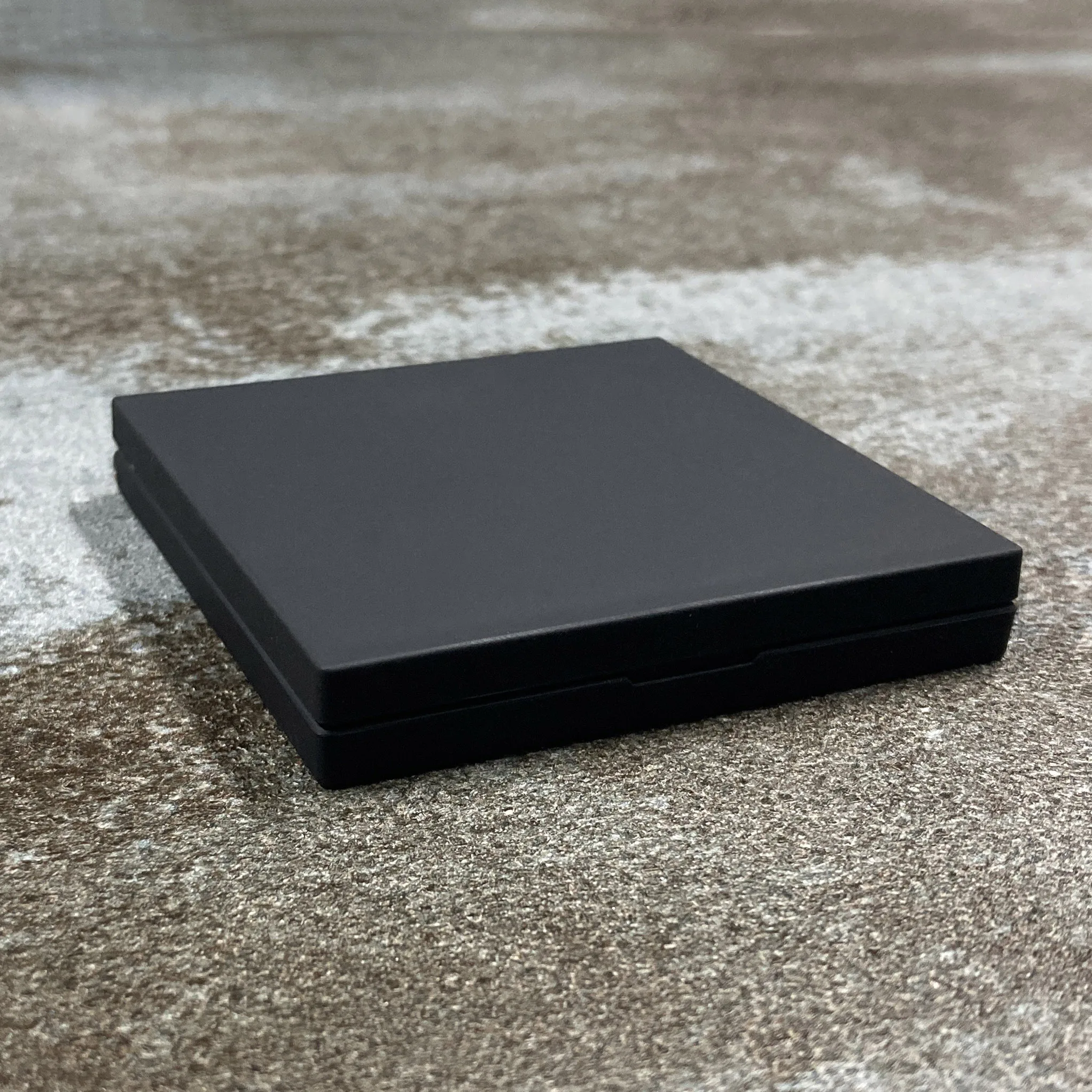 Matte Black Double Sided Hand Mirror High Quality Rubber Coating Makeup Mirror with Rubber Coating