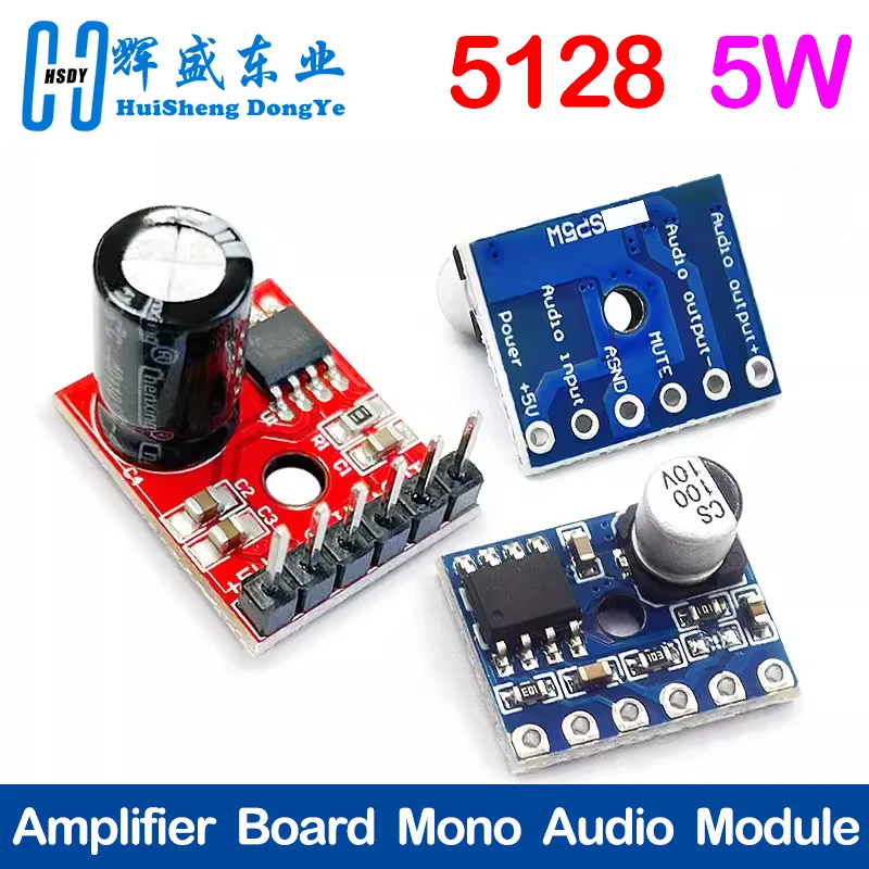5128 Scheda Amplificatore 5W Classe D Scheda Amplificatore Digitale Modulo Audio Mono Bassa Distorsione Vs88715V