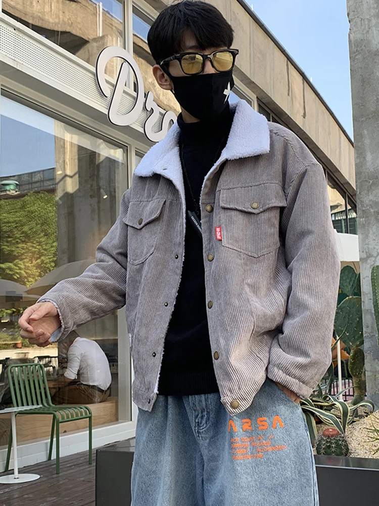 

Мужские красивые теплые вельветовые куртки на осень и зиму, мужская верхняя одежда, пальто в стиле хип-хоп, мужская повседневная куртка для подростков, цветная уличная одежда