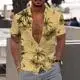 2023 Summer Animal Crane Men's Hawaiian Shirt 3d Plant Floral Print Plus Size Beach Flower 5