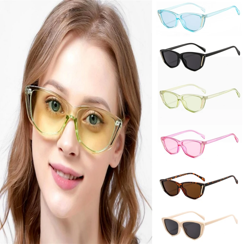 

Vintage Cat Eye Sunglasses Woman Brand Designer Retro Sun Glasses Female Fashion Mirror Outdoor Shades Gradient Oculos De Sol