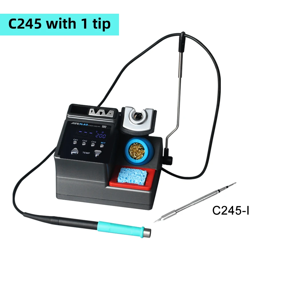 AIFEN-A9 Lead-Free Soldering Station Compatible C115/C210/C245 Handle Chip Temperature Control For BGA PCB Repair Welding ac 225 arc welder Welding Equipment