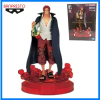 Bandai-Figurine Anime One Piece, Shanks, Cheveux Rouges, Figurine d'Action Banpresto, Modèle en PVC, Collection de Jouets, Butter, Original, 16cm 1