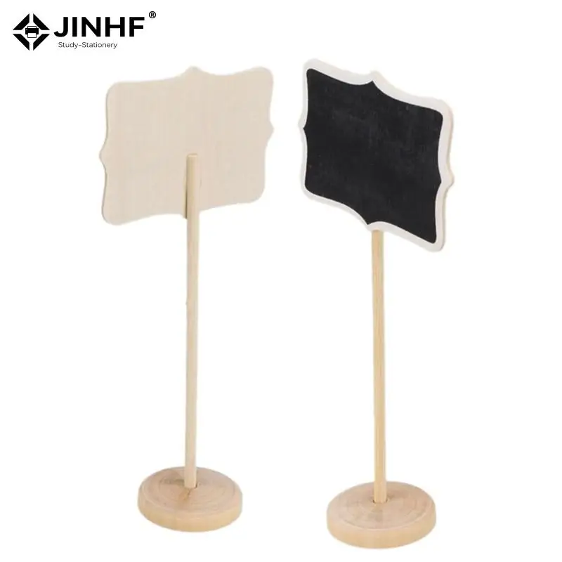 Mini Wooden Message Blackboard Small Black Board Chalkboard Wedding Party Decor 8.5*6cm Vertical