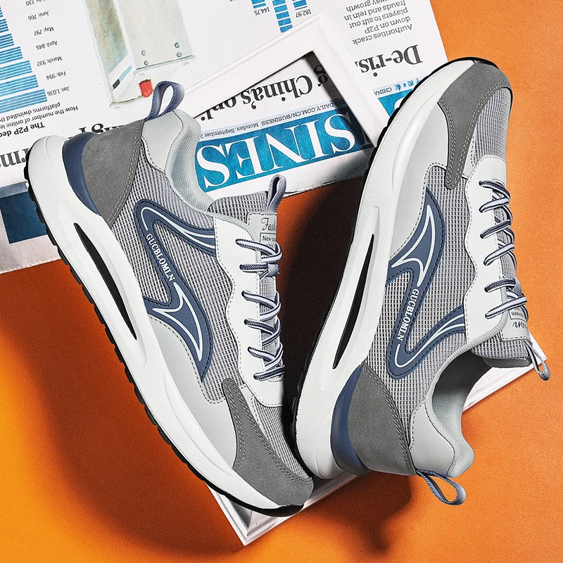 Men Trainers Comfy Sneakers Lightweight Work Shoes for Man Athletic Running Walking Shoes_voghion.com