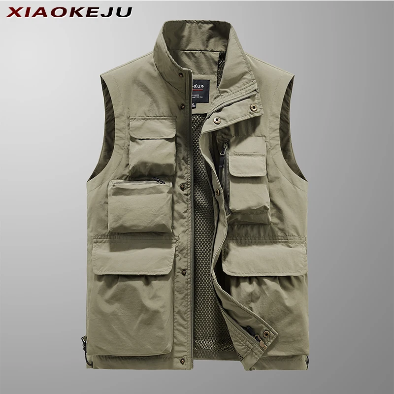 Military Vest Tactical Embroidered Tool Spring Summer Mesh Men MAN Camping Men's Pockets Coat Hunting Motorcyclist Multi-pocket tactical military vest embroidered tool spring summer mesh men man camping men s pockets coat hunting motorcyclist multi pocket