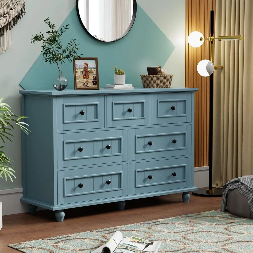 Antique 7-Drawer Dresser 1