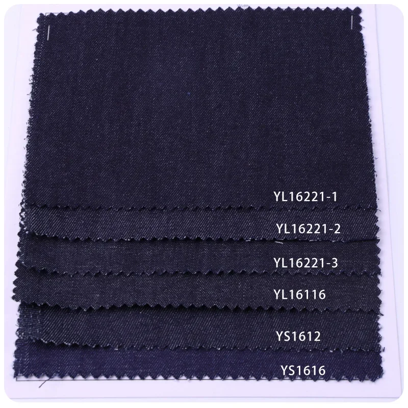 Lightweight Non-Stretch 16-Ply Blue Denim Fabric for Workwear Pants Dresses Shirts Thin Flexible Material from Mainland China