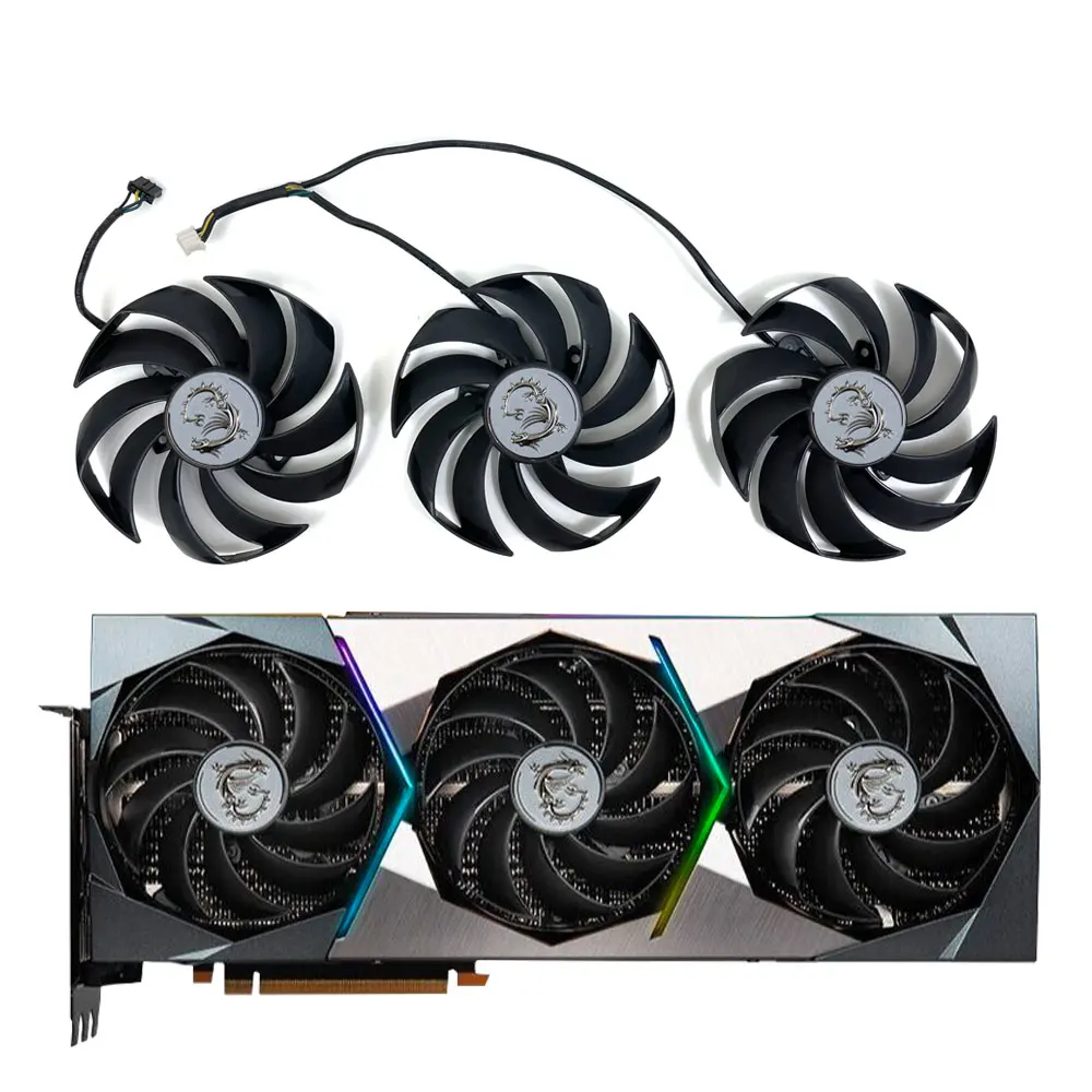 Cuscinetto A Sfere Originale Muslimx Rtx 3080 Ti Suprim X Gpu Ventola Per Msi Rtx 3090 3080Ti 3080 Suprim X Ventola Di Raffreddamento Della Scheda Gra