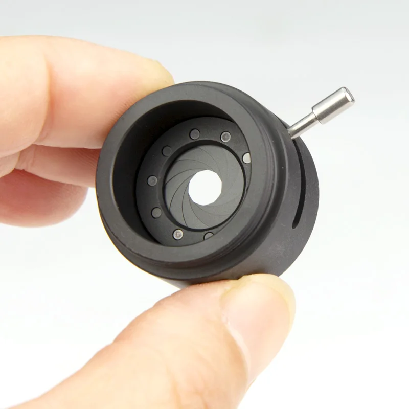 C-Mount-Adapter Mikroskopkamera Einstellbare Irisblenden-Öffnung Kondensator-Mikroskopwerkzeuge – Detail 10