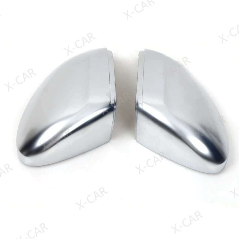 폭스 바겐 폭스 바겐 Passat B8 변형 2015-2019 용 2PCS 무광택 크롬 백미러 사이드 미러 커버 캡 쉘 뚜껑 하우스