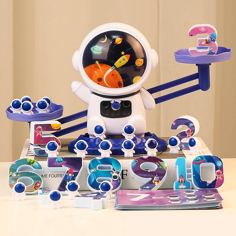 

Math Toy Digital Space Balance Scale Learning Educational Montessori Toys Children Balancing Scale Number Match Board Game Gifts