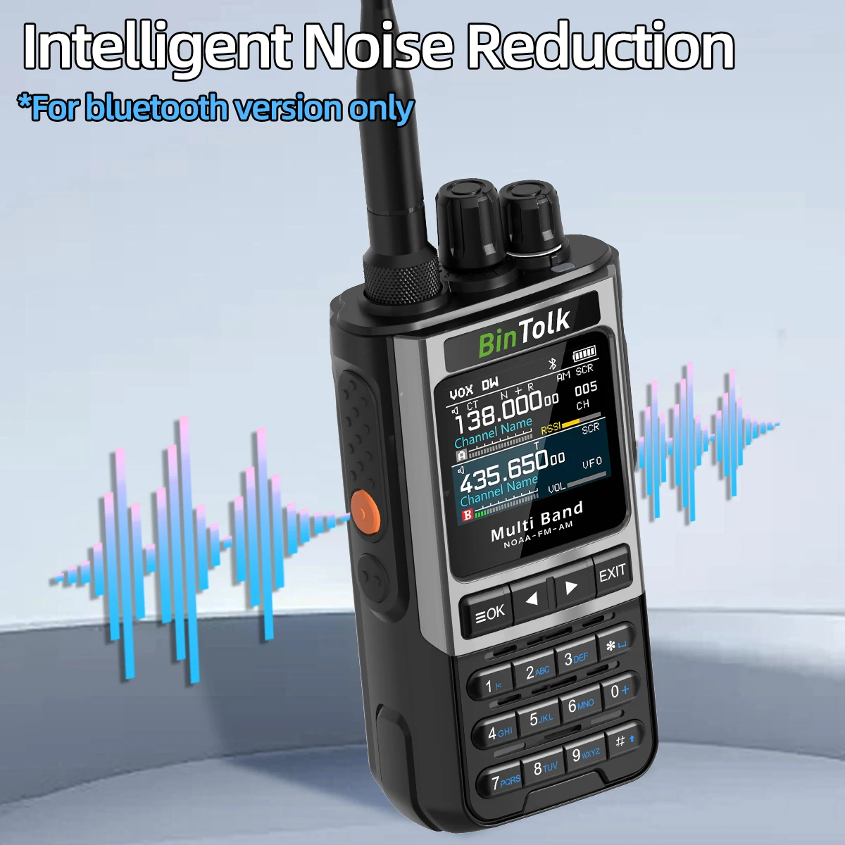 BinTolk BT8200 Walkie Talkie Long Range 8W Tri Power Full band Wireless Bluetooth Phone Programming Noise Reduction Ham Radio 4