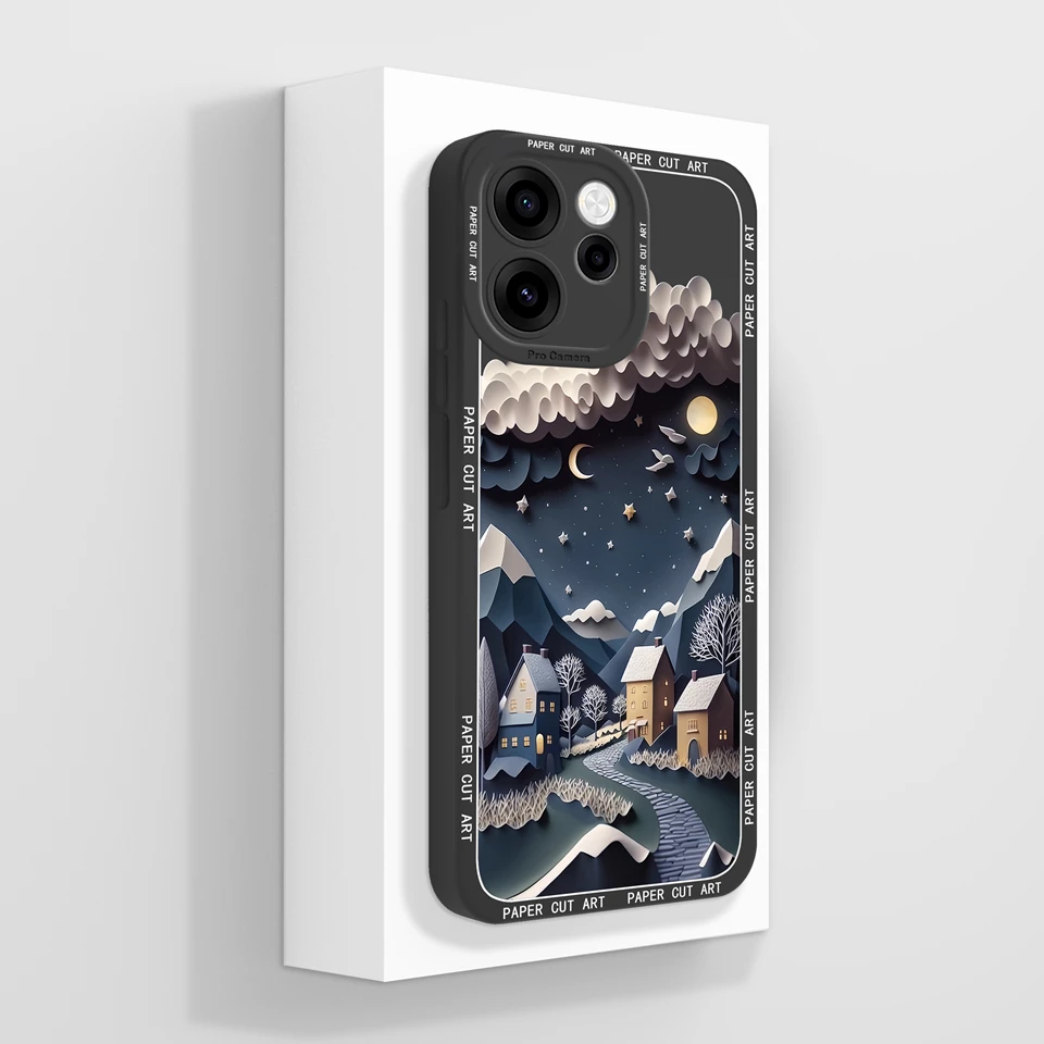 Cute Kitten Moon Shockproof Case with Camera Protection