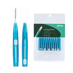 10/20Pcs Interdental Brush Floss Toothbrush Push-Pull Dental Toothpicks Tooth Socket Gap Cleaning Oral Residue Removal Oral Care
