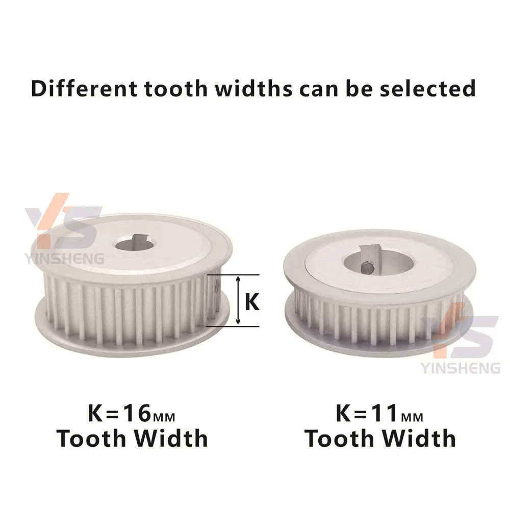 30T 30-tooth AF Type HTD 5M Synchronous wheel Bore/Keyway 4-28 MM Tooth Width 11/16/21/27/31/41MM HTD5M Timing Belts gear pulley