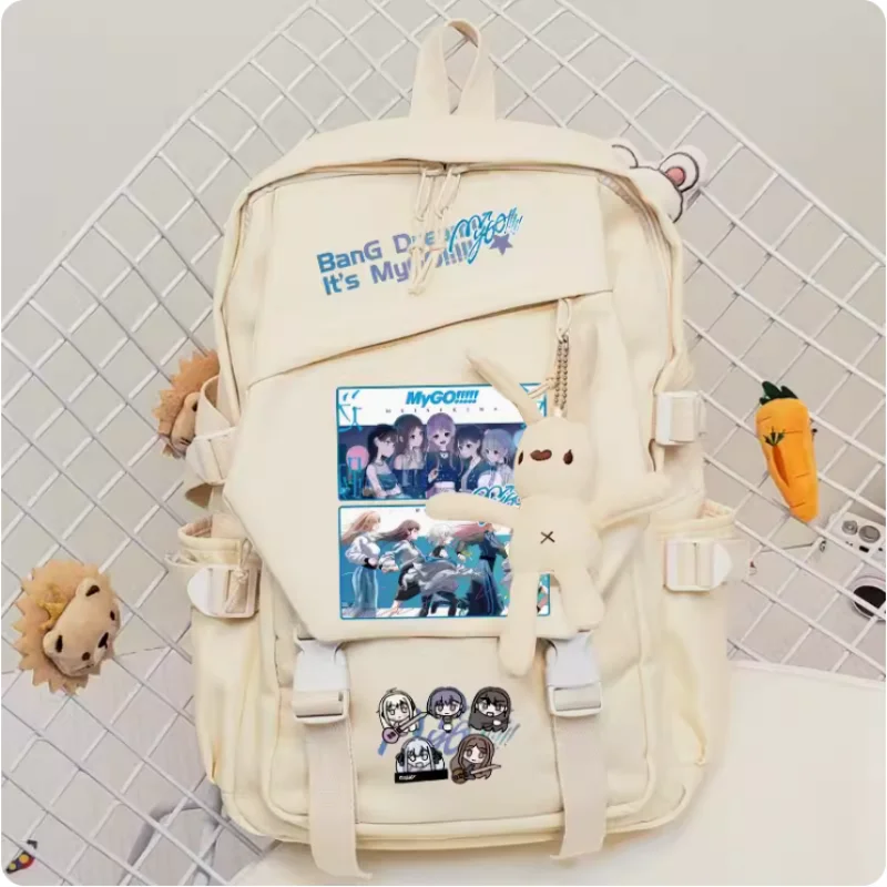 

Anime BanG Dream!Mygo Schoolbag Fashion Casual Belt Teenagers Student Backpack Handbag B824