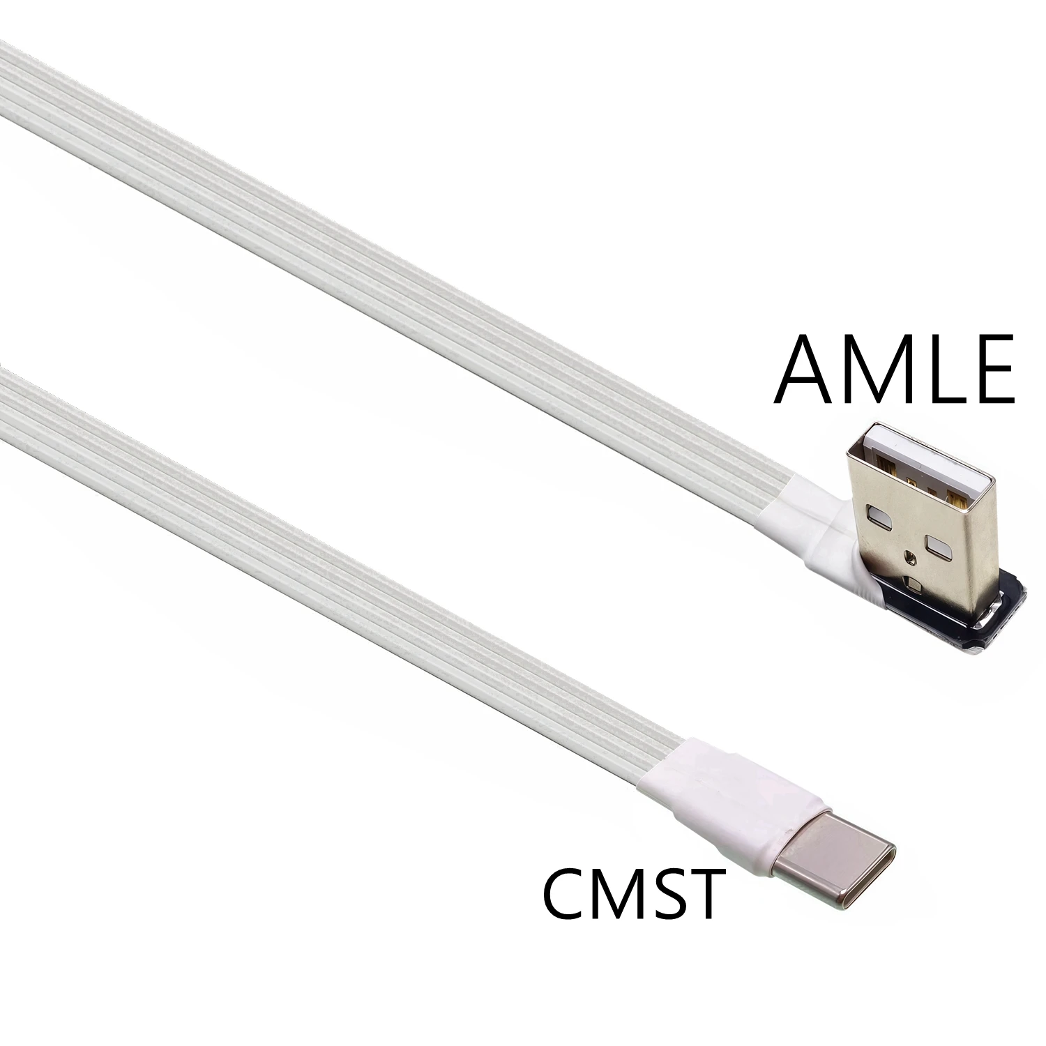 Reversible USB-C to USB 2.0 Right-Angle Data Cable