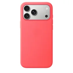 Premium Liquid Silicone Case with Magsafe Compatibility and Drop Protection - iPhone 17 Pro (Bright Guava)