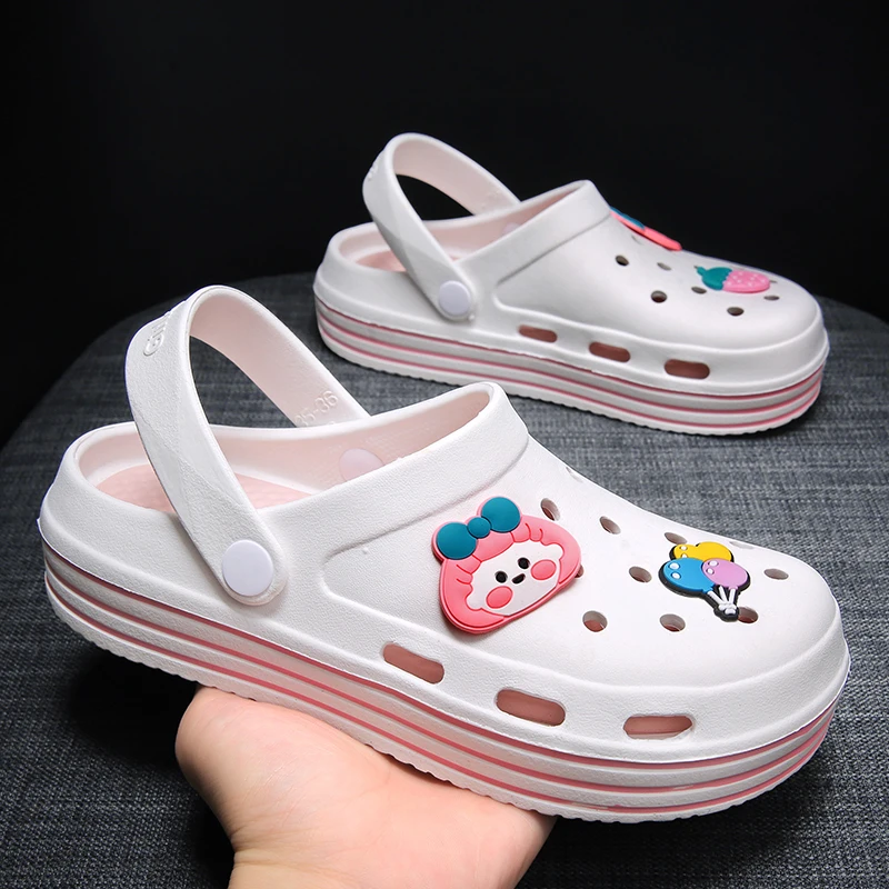 

Summer EVA Women's Clogs Round Platform Sandals For Women Comfortable Soft Non-Slip Sports Beach Sandals Woman sandalias mujer