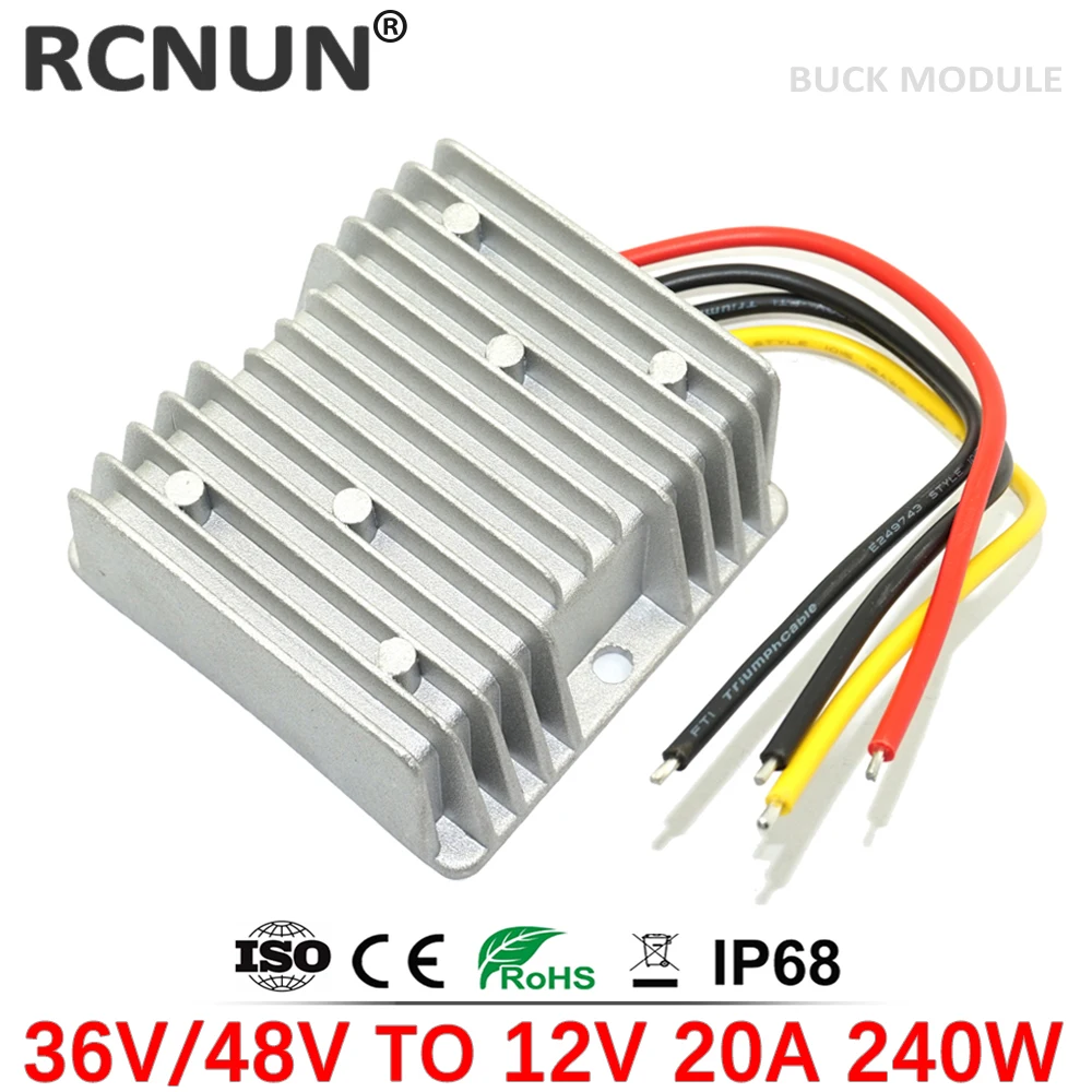 Convertidor Buck DC DC Impermeable 12V 24V A 5V Convertidor