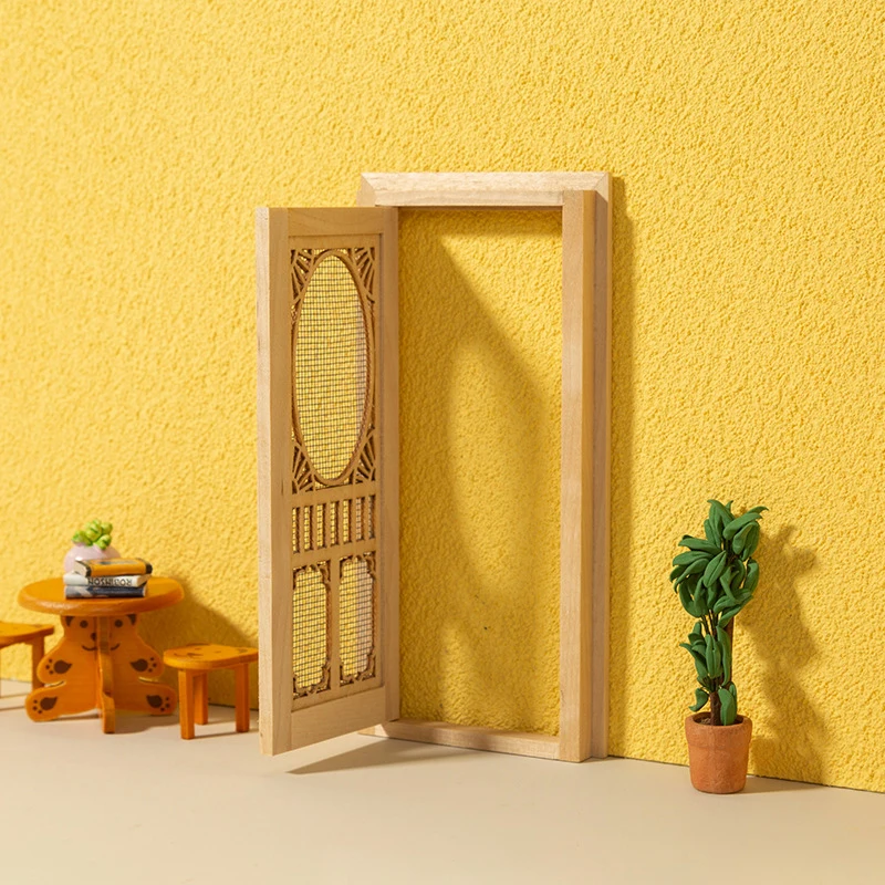 Fdit mini meubles 1:12 maison de poupée miniature en bois bibliothèque modèle de meuble simulé