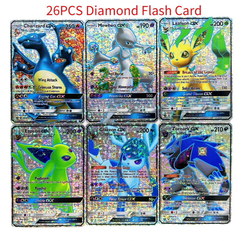 PTCG Pokemon Rayquaza Umbreon GX Trainer Lillie MewTwo Rough Flash Toys  Hobbies Hobby Collectibles Game Collection Anime Cards - AliExpress