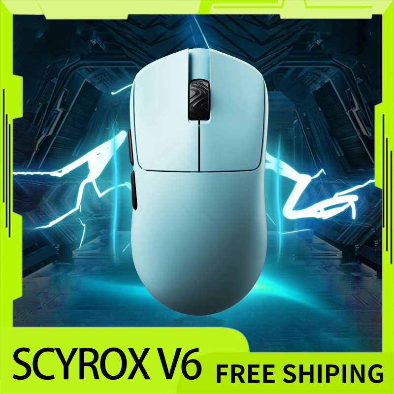 Scyrox V6 Mouse Wireless Mouse Low Latency Gaming Mice Lightweight Customized Ergonomic Mouse For Esports Gamer Pc Accessories