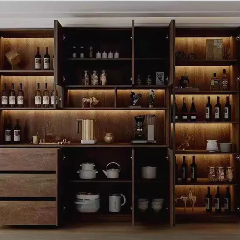 Whiskey Cabinet Nordic Showcase Bar Luxury Outdoor Elegant Vintage Wine Stands Iron Full Kitchen Drinks Vitrine Display Rack