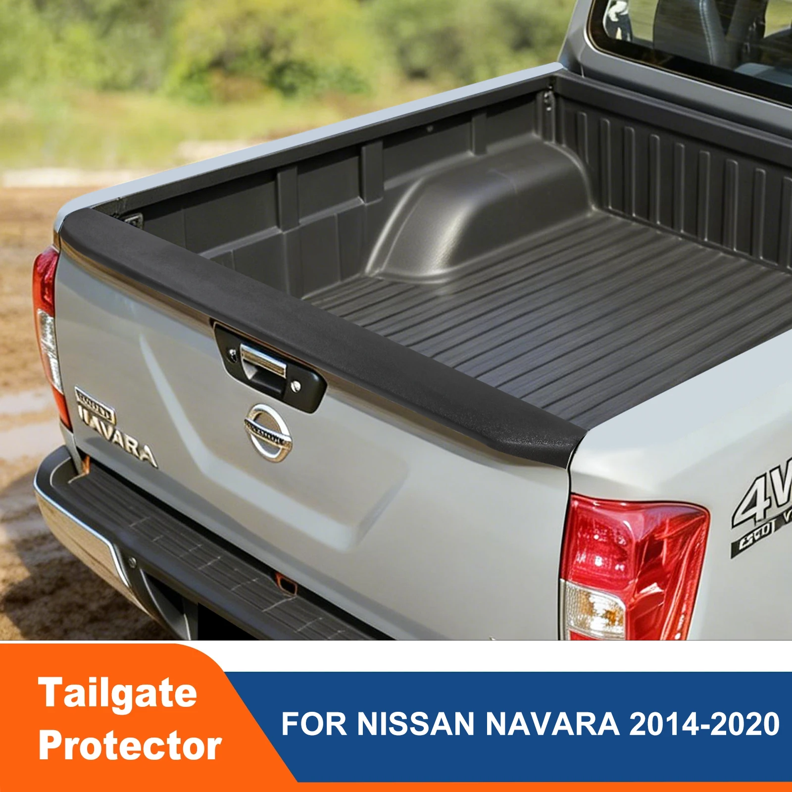 Nissan Navara Tailgate Protector Trim Cover 2014-2020
