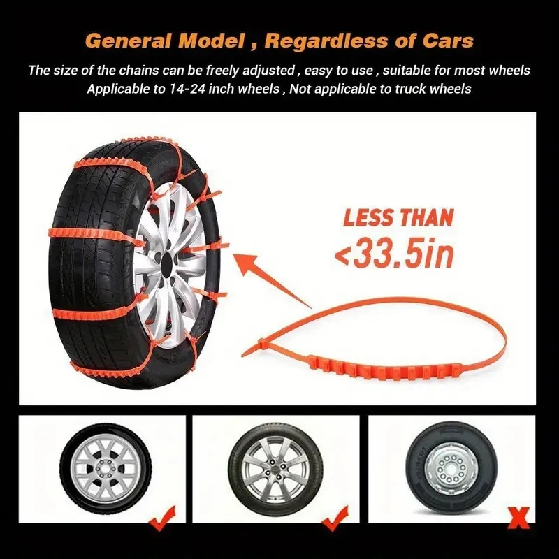 Snow Chains For Car Tires 10/20 Pieces