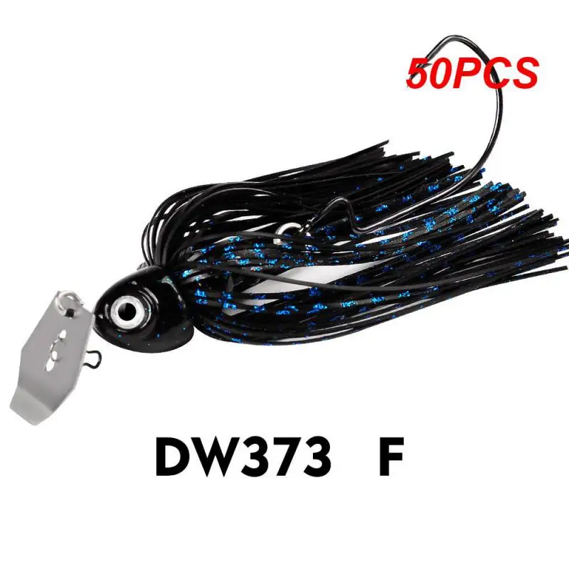 

50PCS Chatter Bait Spinner Bait 12G/15G/20G/25G Weedless Fishing Lure Buzzbait Wobbler Chatterbait for Bass Pike Walleye Fish