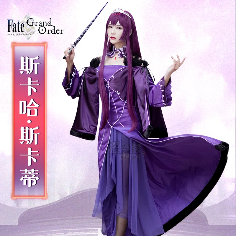 

COWOWO Fate/grand Order Scathach Skaoi платье косплей костюм косплей игры аниме Униформа Hallowen Play ролевая одежда