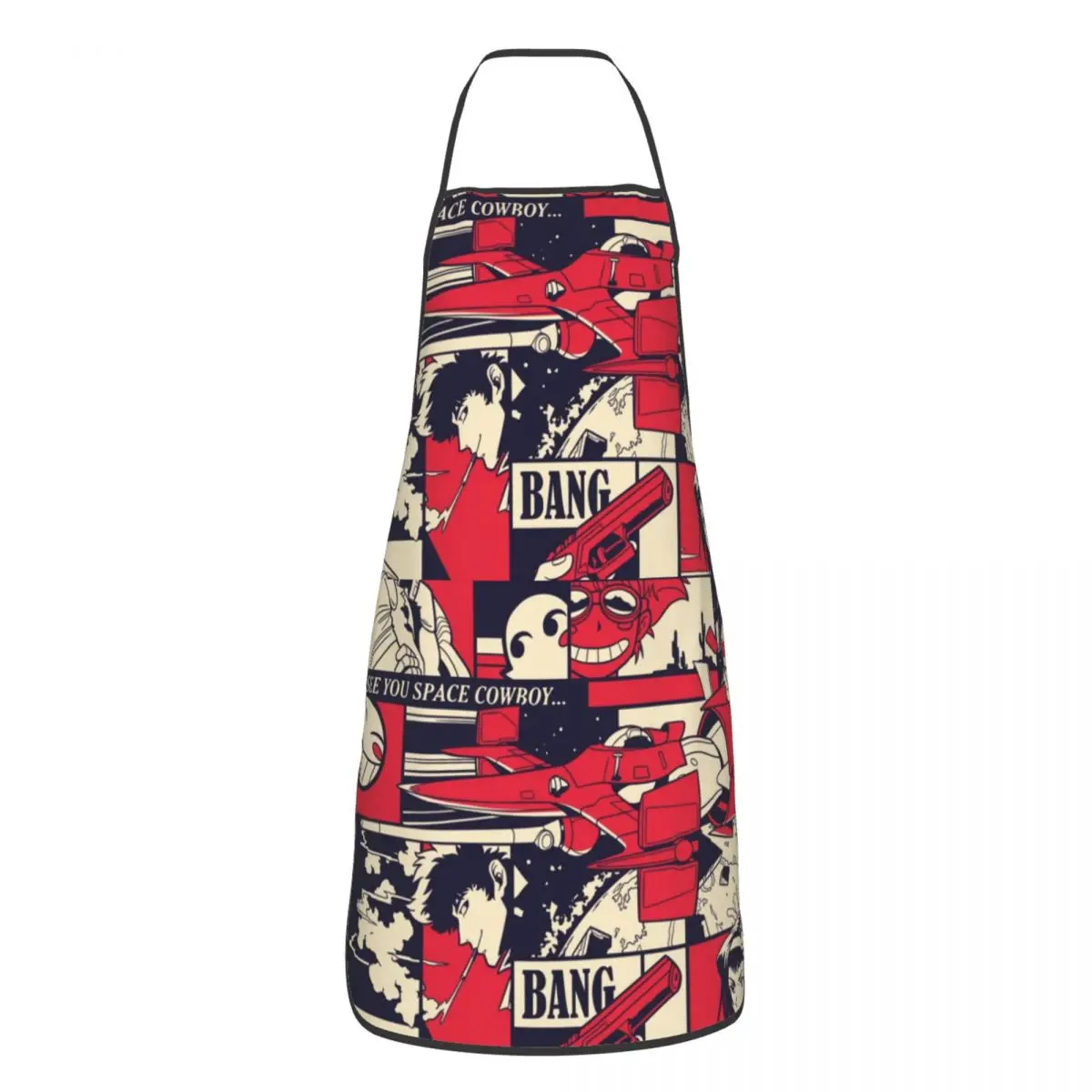 

Унисекс, ретро, манга, ковбой, Bebop, кухня, шеф-повар, приготовление пищи, фартук для выпечки, для женщин и мужчин, Космический фартук для покраски