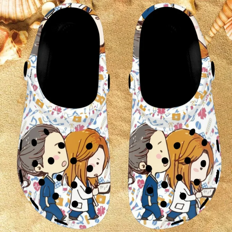 

Twoheartsgirl Hospital Work Design Women Slides Slippers Lightweight Classic Nursing Medical Sandals Summer Comfortable Footwear