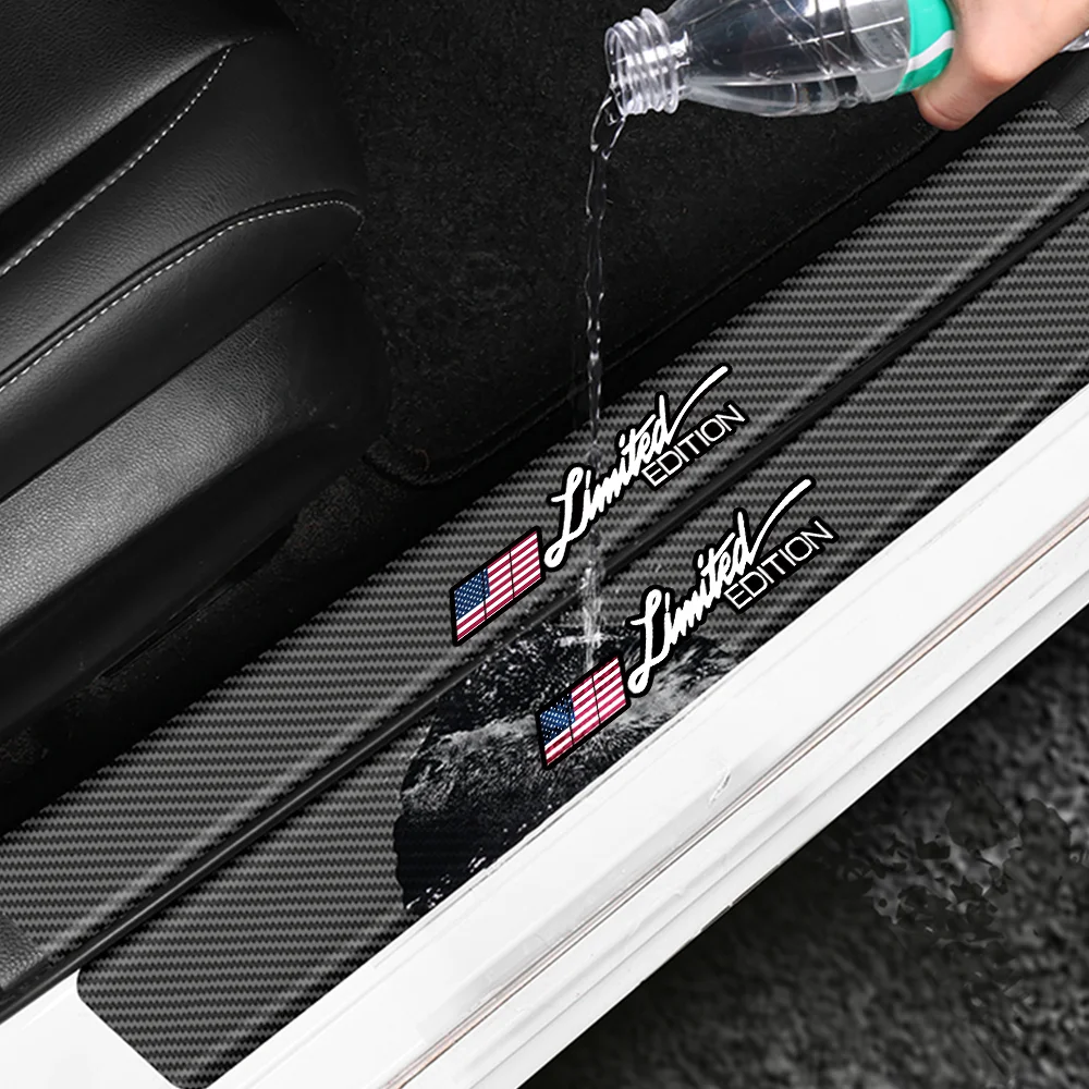 Limited Edition Auto Tür Sill Aufkleber Carbon Faser Auto Stamm Stoßstange Streifen Für Chevrolet Spark Cruze Tracker Orlando Trax Epica – Detail 6