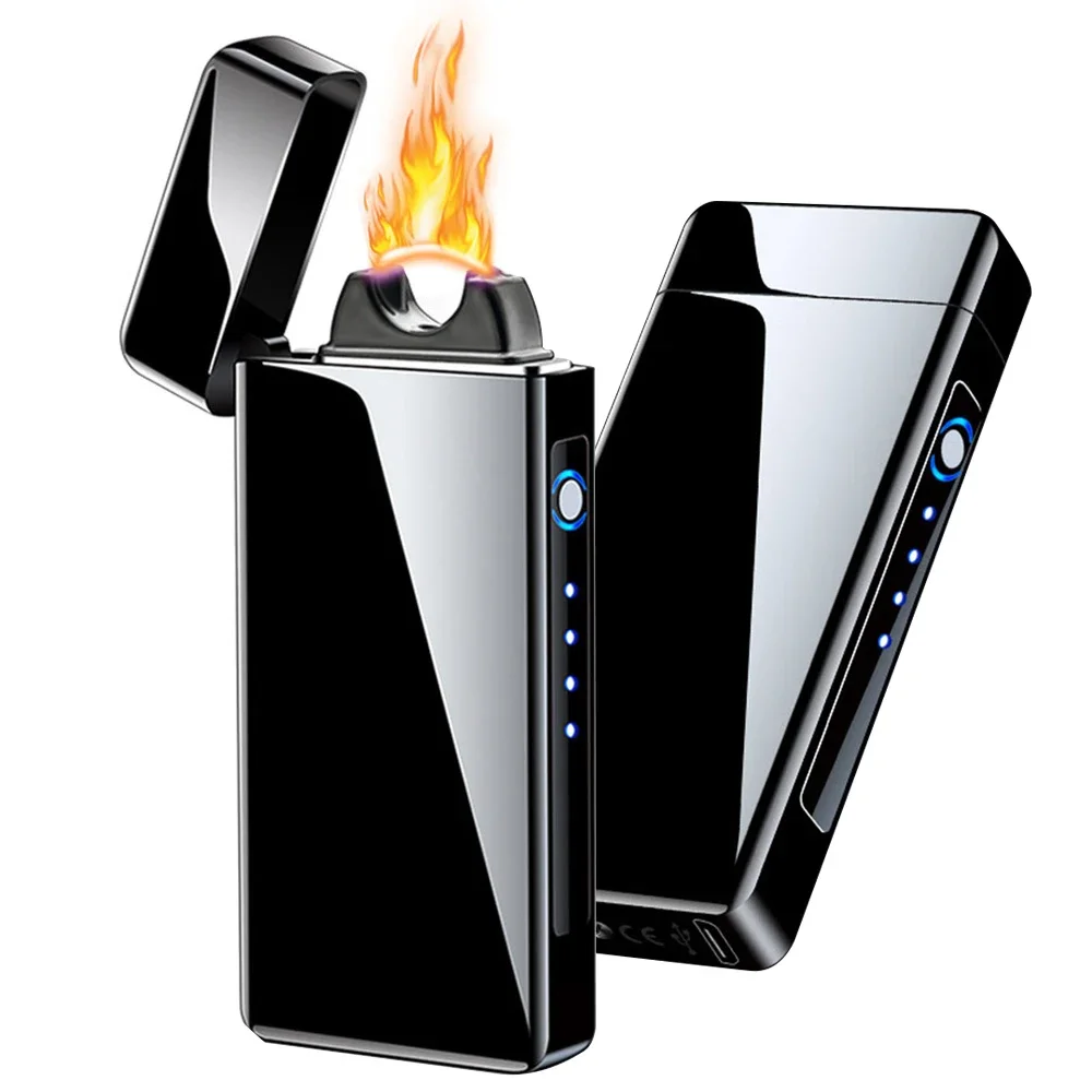 

Large Arc Flame Electric Lighter Powerful Plasma Smart Touch Metal USB Charging Lighter Cigarette Accessories Smoking Men's Gift