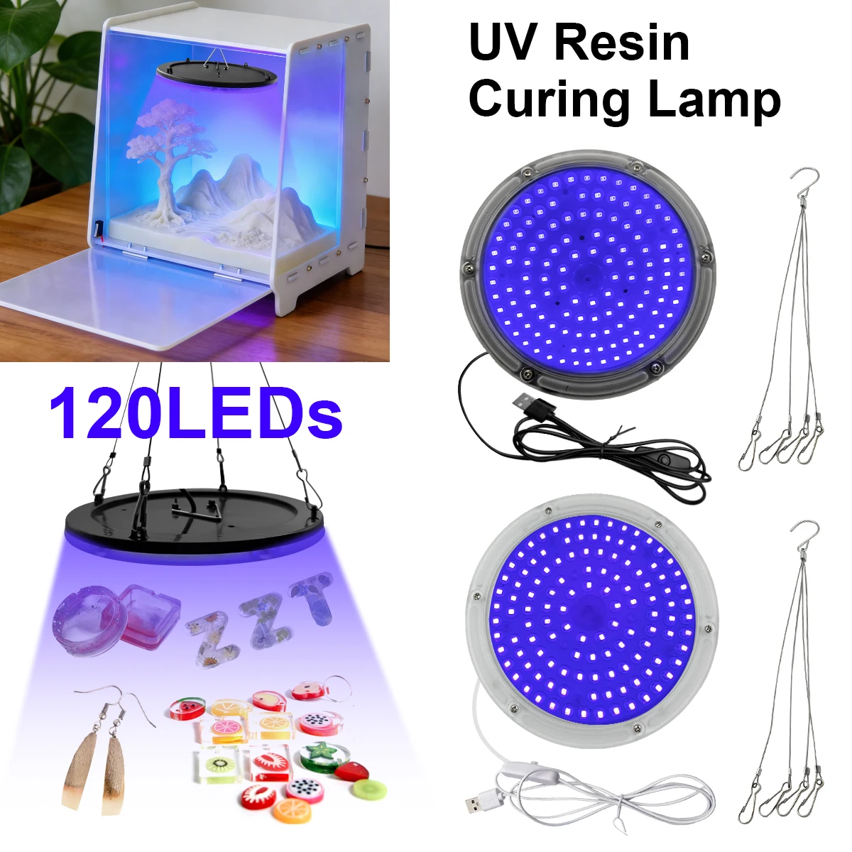 휴대용 UV 자외선 레진 램프, USB로 전원 공급, 보석, 귀걸이, 열쇠고리, DIY 경화 램프로 제작, 부모님을 위한 선물