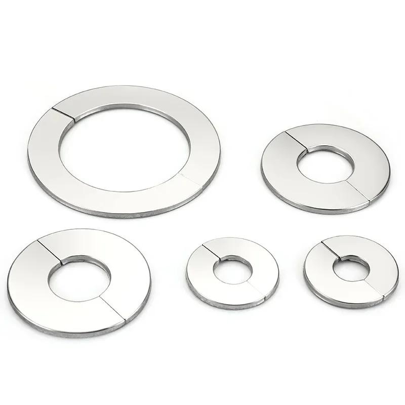 Faucet Decorative Cover 1PC Self-Adhesive Stainless Steel Shower Chrome Finish Water Pipe Wall Bathroom Accessories