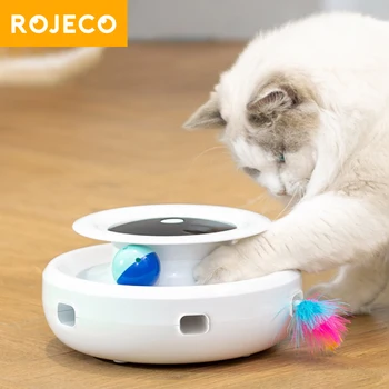ROJECO 2-in-1 Smart Automatic Cat Toy Set 1